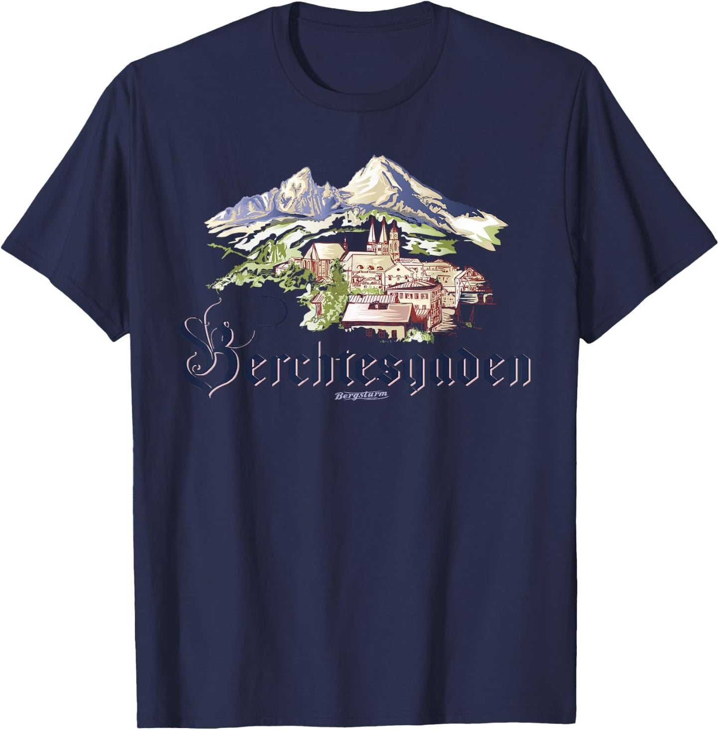 Berchtesgaden Watzmann T-Shirt - T-Shirt | Navy