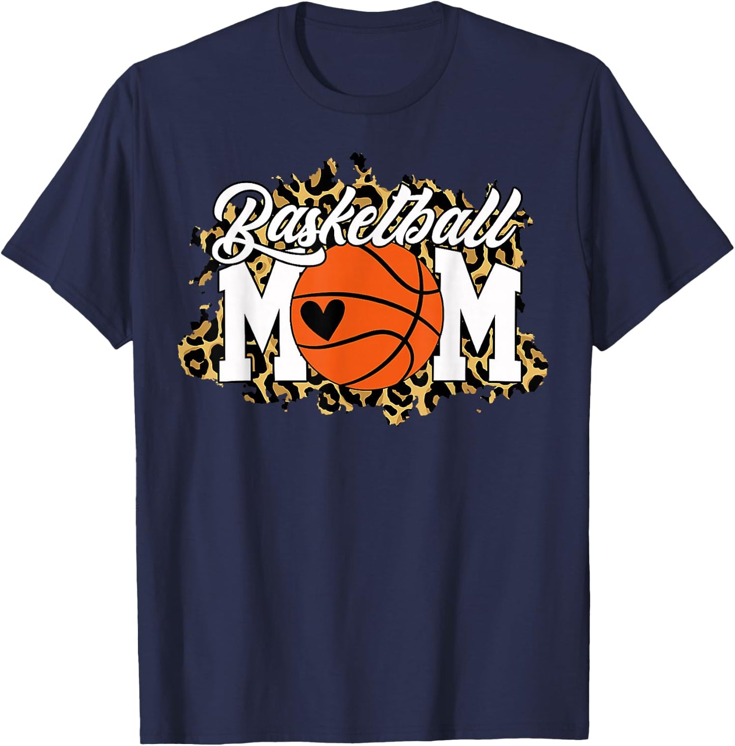 Basketball Mom Shirt Mom Game Day Outfit T-Shirt - T-Shirt | Navy
