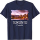 Toronto Skyline CN Tower Travel Souvenir Gift Toronto Canada T-Shirt - T-Shirt | Navy