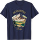 Dolomites Retro Clothing - Dolomites Souvenir T-Shirt - T-Shirt | Navy