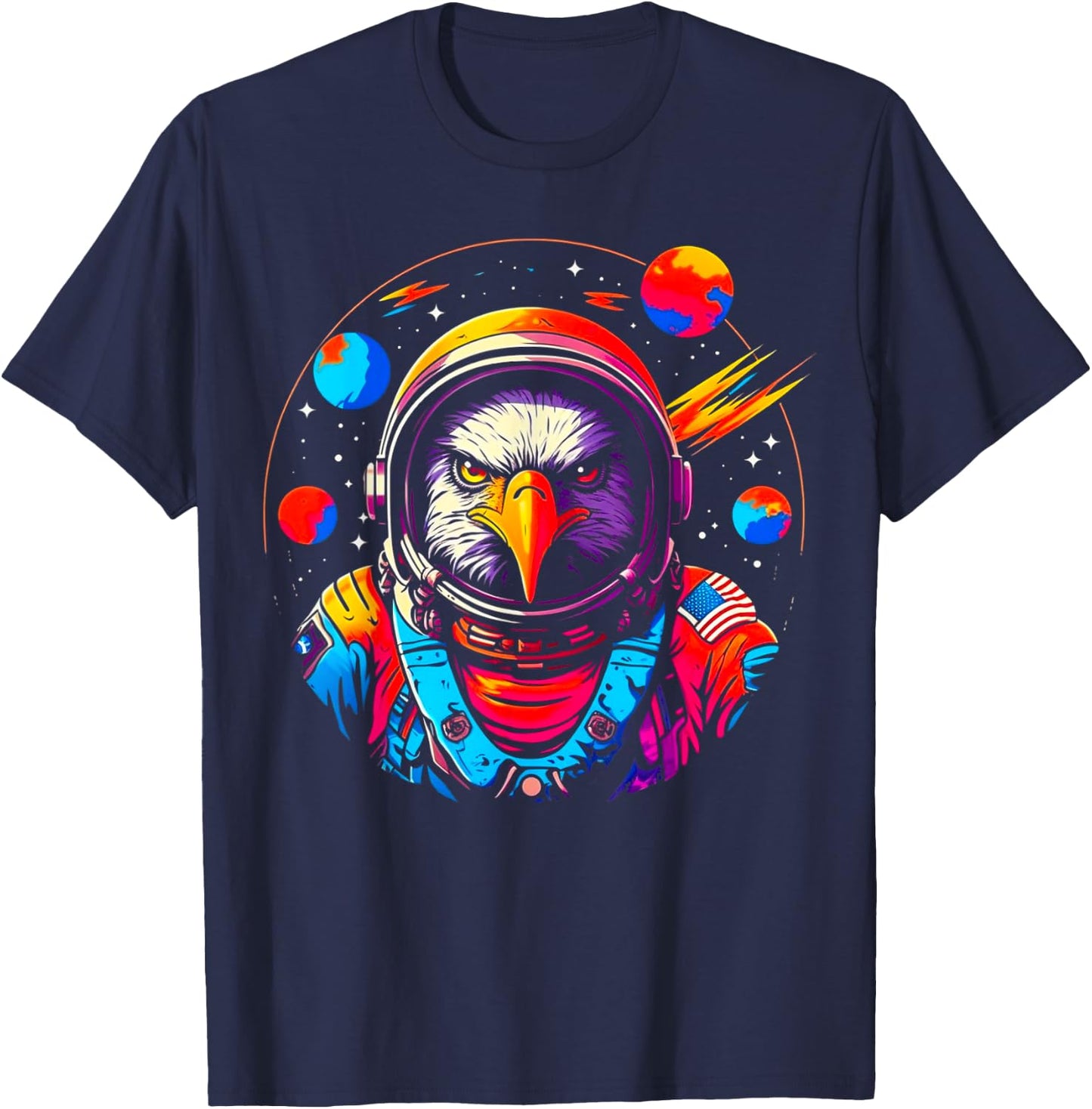 Astronaut Eagle T-Shirt - T-Shirt | Navy