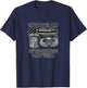 173rd Airborne Brigade- Combat Veteran (Back Design) T-Shirt - T-Shirt | Navy