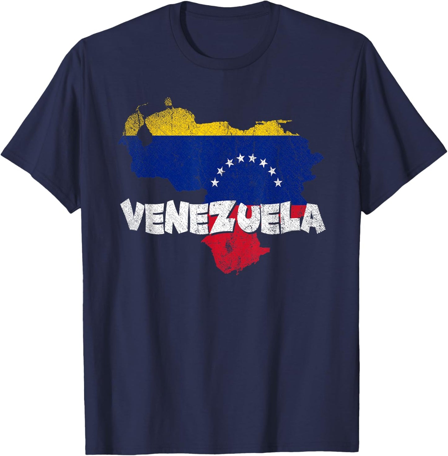 Venezuela Pride Venezuelan Flag Caracas Gift Venezuela T-Shirt - T-Shirt | Navy