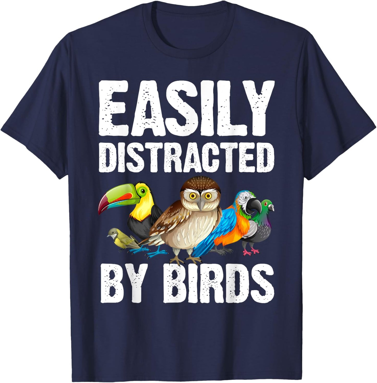 Funny Bird Lover Art Women Ornithology Bird Watcher T-Shirt - T-Shirt | Navy