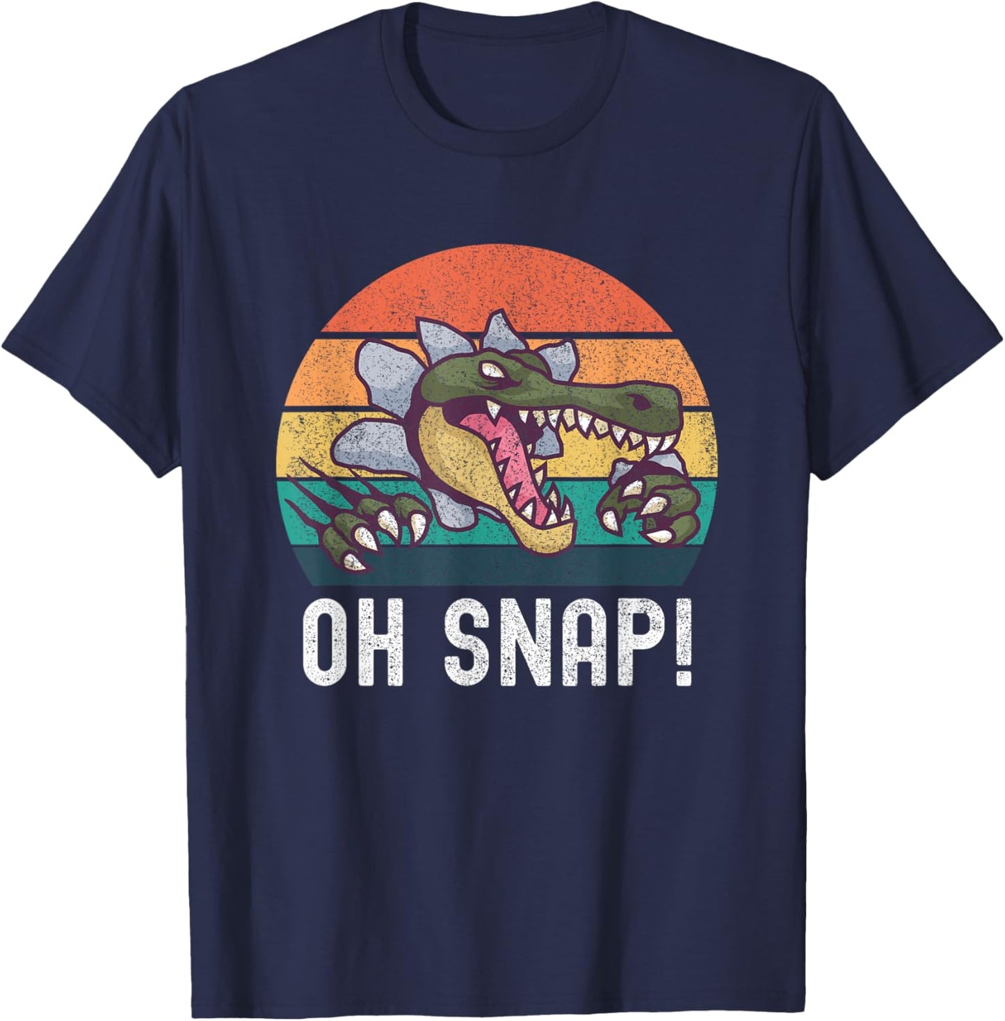 Oh Snap Funny Alligator Lover Crocodile Saying T-Shirt - T-Shirt | Navy