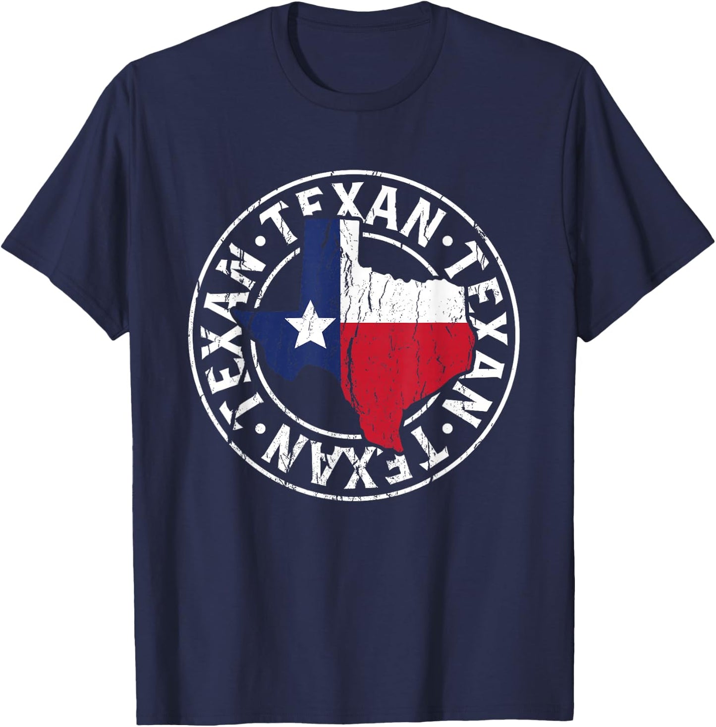 Texaner Proud Texas Texan Sayings T-Shirt - T-Shirt | Navy