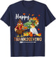 Happy Thanksgiving Cockatiel Turkey Pickup Truck Pumpkins T-Shirt - T-Shirt | Navy