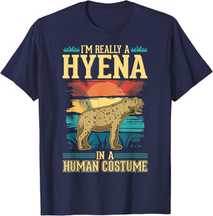 Hyena Costume Halloween T-Shirt - T-Shirt | Navy
