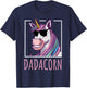Fathers Day Gift Unicorn Dad Shirt Funny Dadacorn Men T-Shirt - T-Shirt | Navy