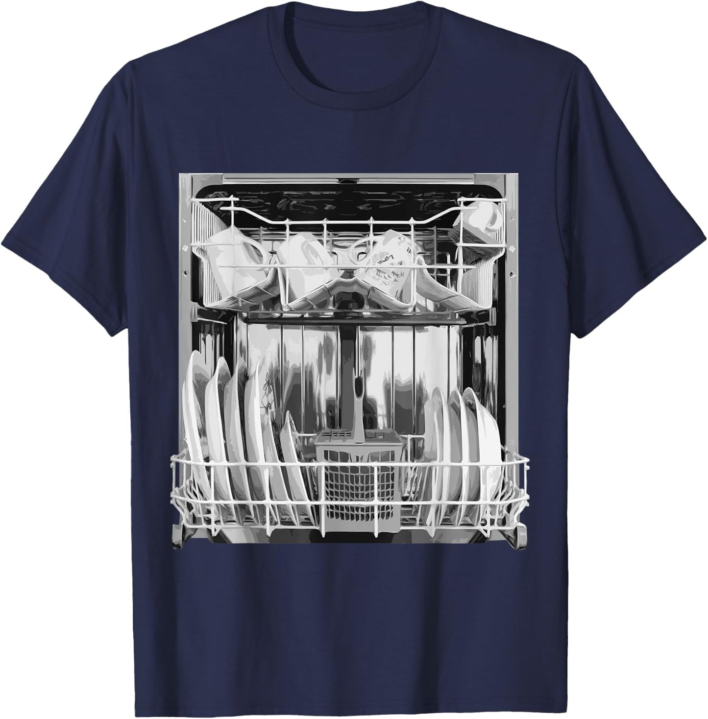 Dishwasher Costume Funny Halloween Silvester Kitchen Objects T-Shirt - T-Shirt | Navy