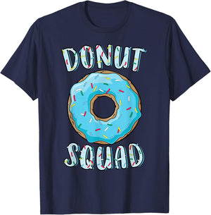Doughnut Squad Matching Doughnut Party Blue Doughnut Sprinkles T-Shirt - T-Shirt | Navy