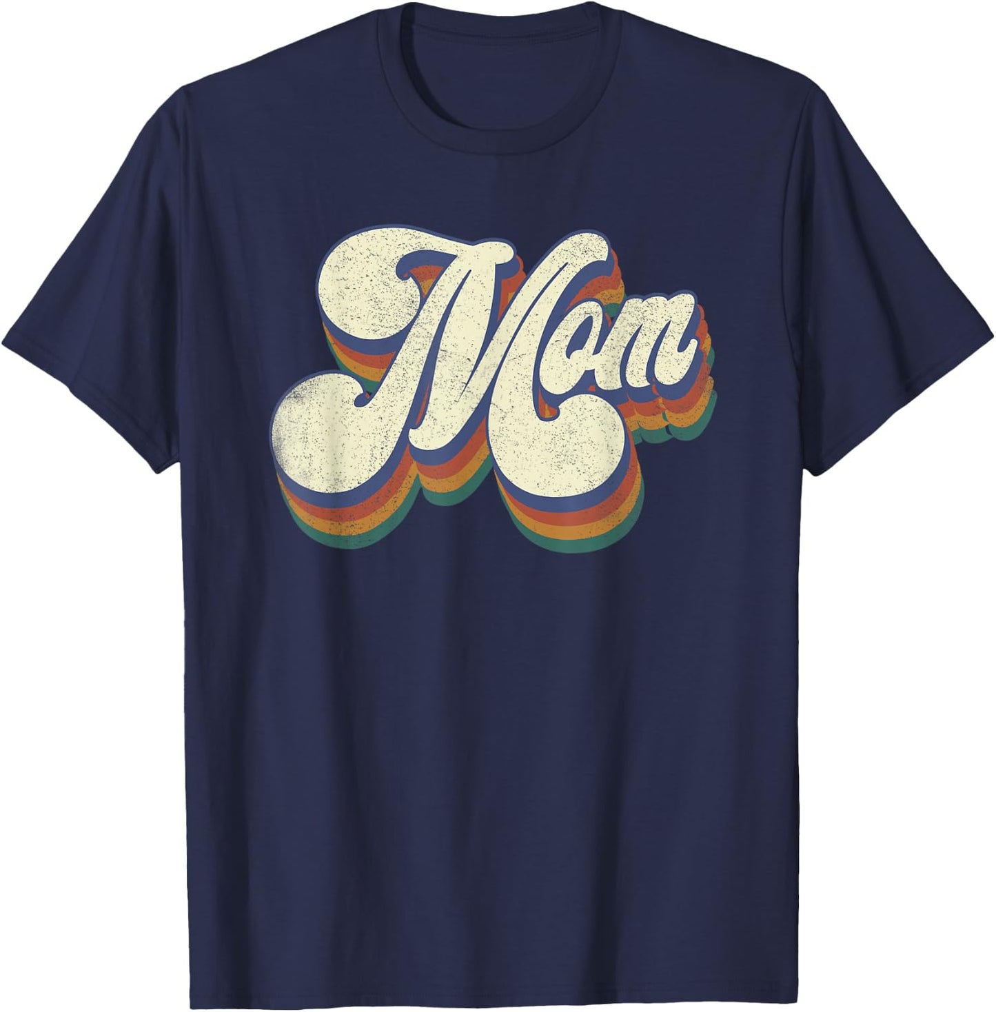 Mom Gifts From Kids Retro Vintage Mother's Day Mom T-Shirt - T-Shirt | Navy