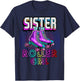 Sister Roller Girl Roller Skating Birthday Matching Family T-Shirt - T-Shirt | Navy