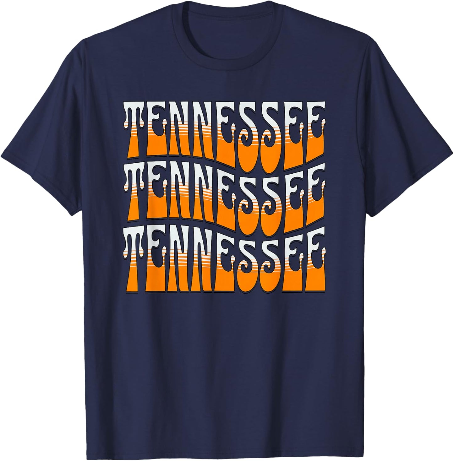 Vintage Tennessee Men's Tennessee Women's Orange T-Shirt - T-Shirt | Navy