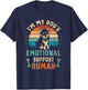 I'm My Dog's Emotional Supports Human Vintage Dog Lover T-Shirt - T-Shirt | Navy