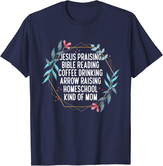 Christian Homeschool Mom T-Shirt - T-Shirt | Navy