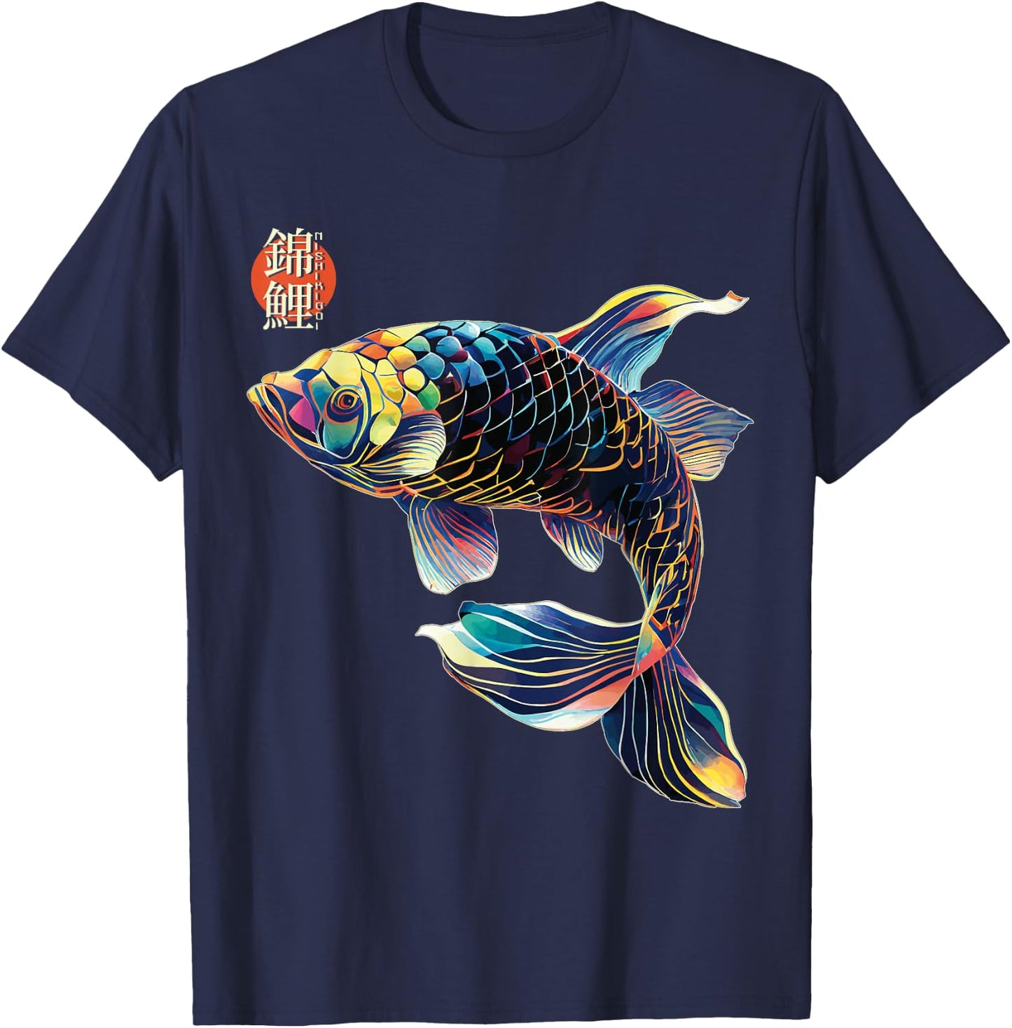 Japanese Koi Fish, Koi Carp Lovers, Women, Men, Kids T-Shirt - T-Shirt | Navy