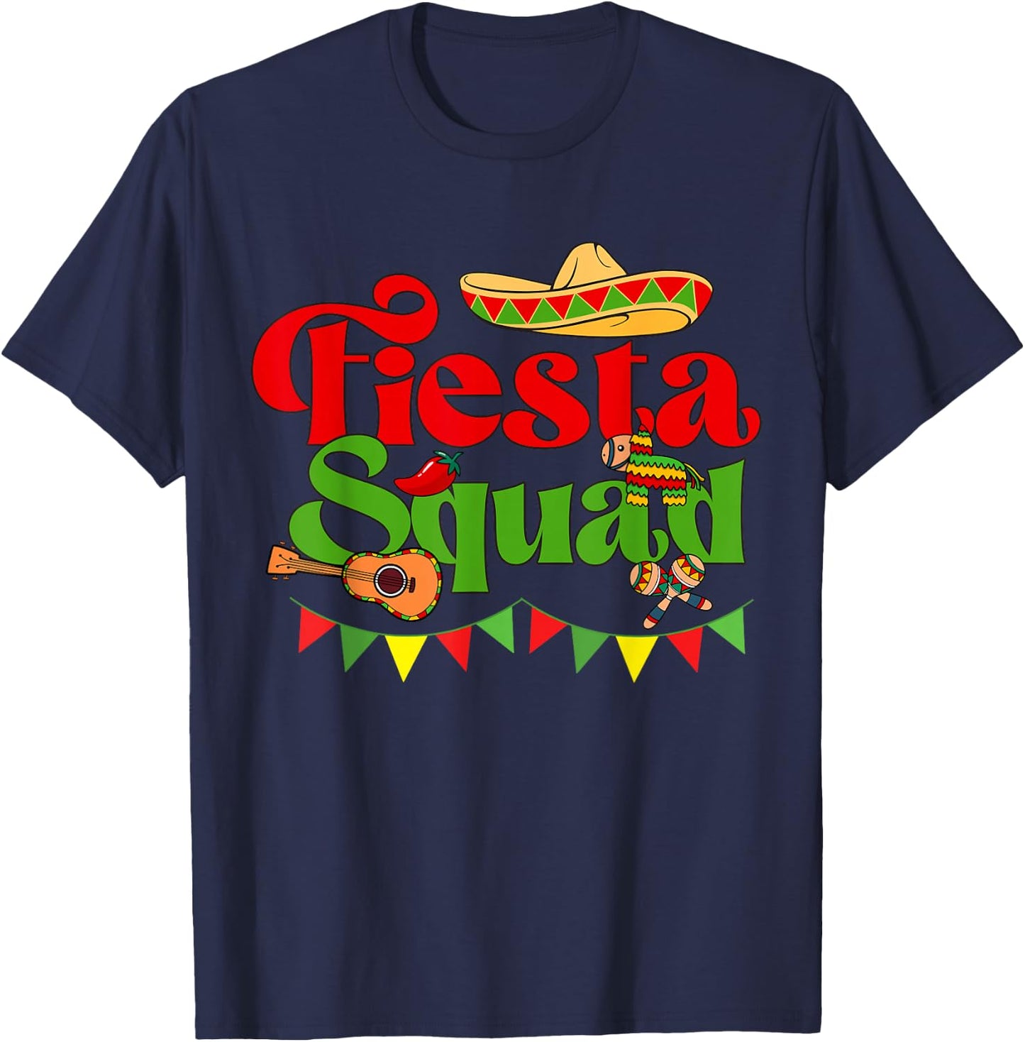 Down To Fiesta Design - Fiesta Squad T-Shirt - T-Shirt | Navy