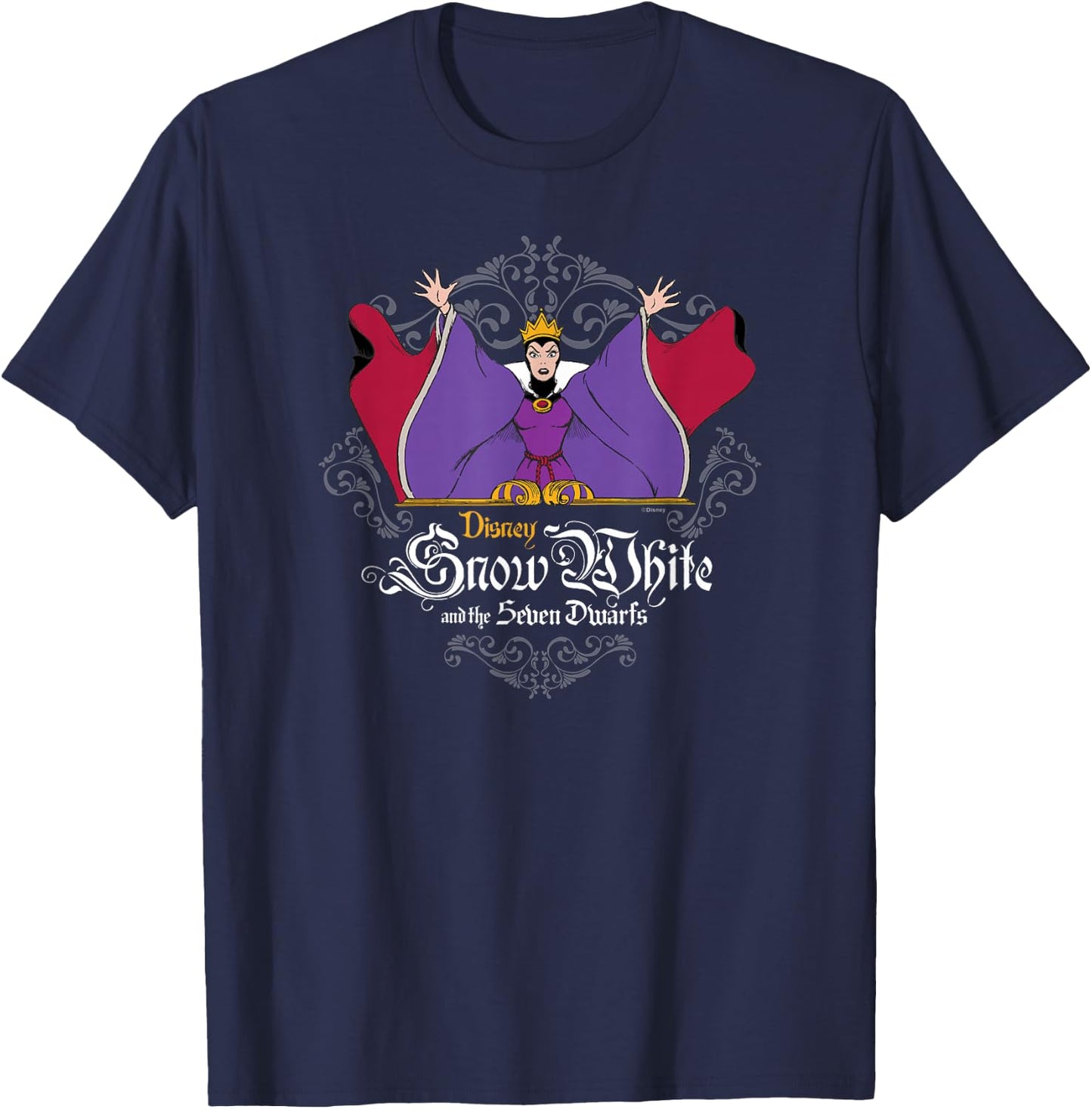 Disney Villains - Snow White and The Seven Dwarfs Evil Queen T-Shirt - T-Shirt | Navy
