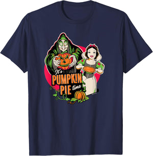Disney Princess Snow White Queen Pumpkin Pie Time Halloween T-Shirt - T-Shirt | Navy