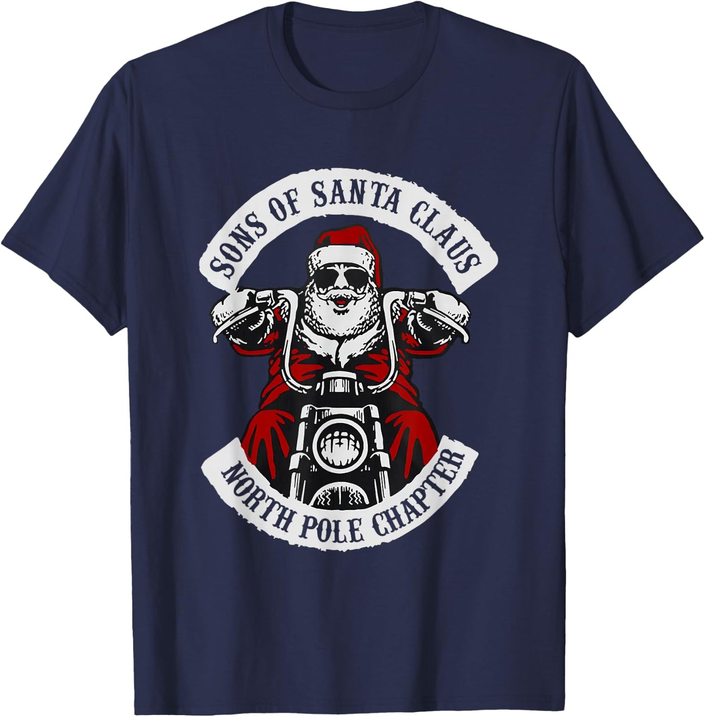 Sons Of Santa Claus North Pole Chapter Christmas T-Shirt - T-Shirt | Navy