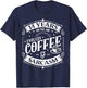14 Years on the Job Coffee and Sarcasm 14th Work Anniversary T-Shirt - T-Shirt | Navy