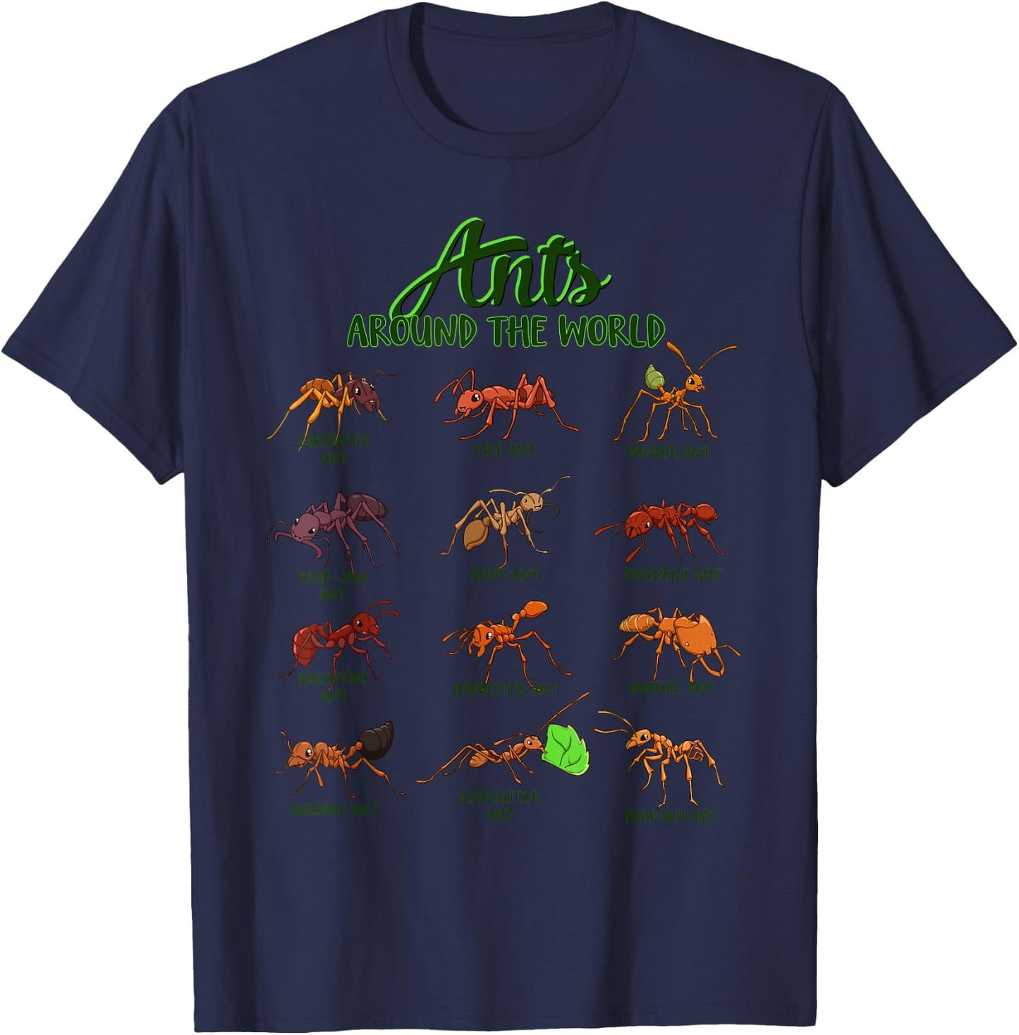 Ants of the World - Ants T-Shirt - T-Shirt | Navy