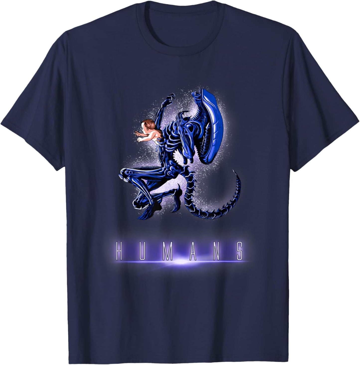 Humans Xenomorph Alien Baby T-Shirt - T-Shirt | Navy