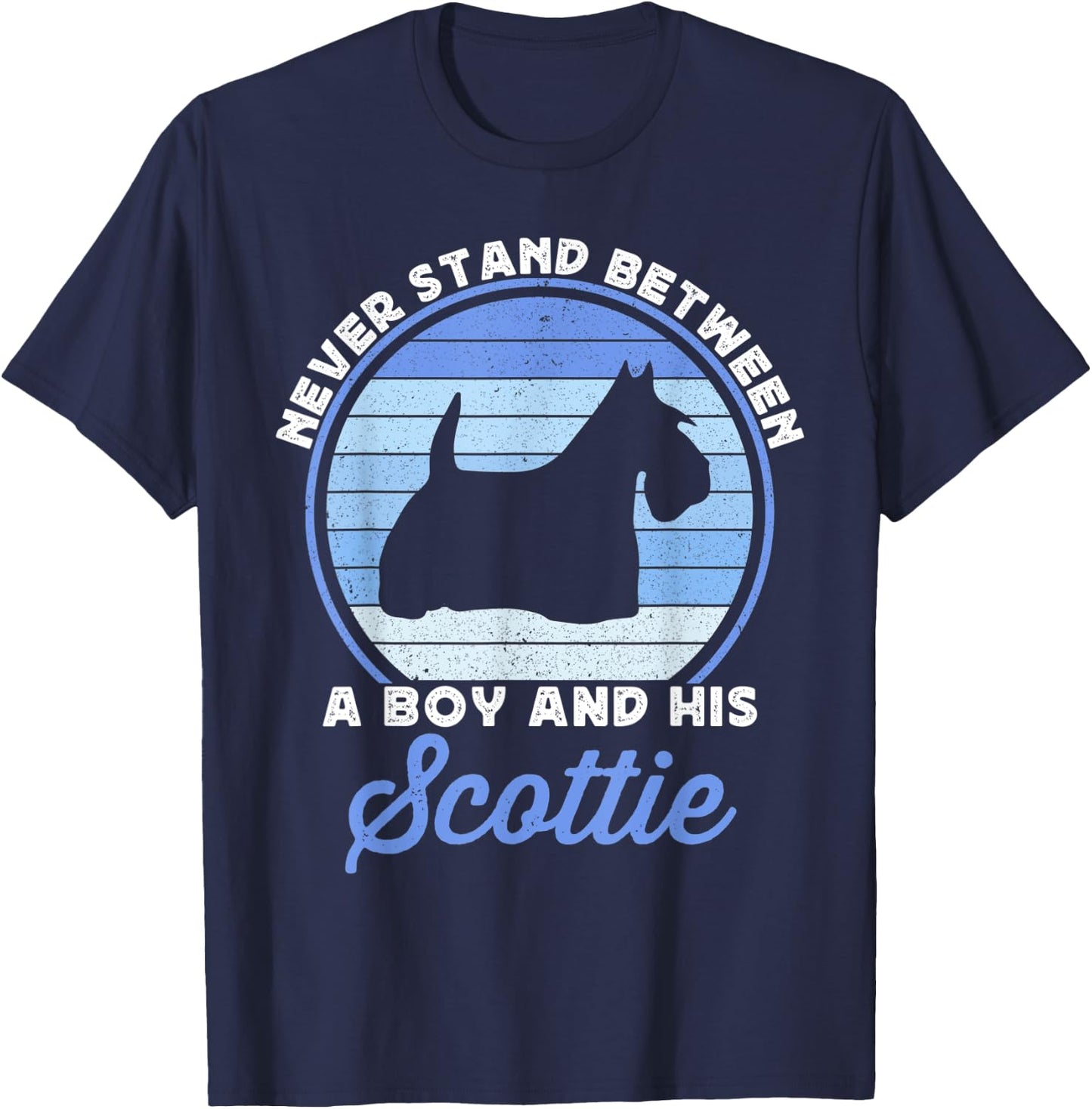 Funny Boys Scottish Terrier Dog For Kids Boy Scotty Scottie T-Shirt - T-Shirt | Navy