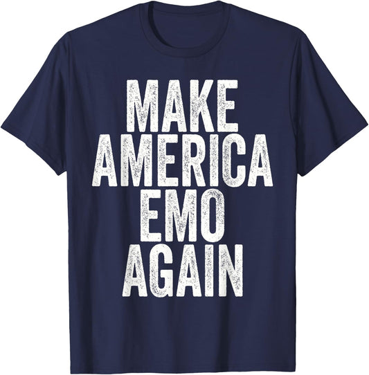 Make America Emo Again T-Shirt - T-Shirt | Navy