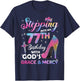 Stepping Into My 77th Birthday gift Women 77 years old Pumps T-Shirt - T-Shirt | Navy
