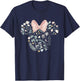 Disney Minnie Mouse Icon Spring Flowers T-Shirt - T-Shirt | Navy