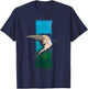 Barn Swallow Backyard Bird Graphic T-Shirt - T-Shirt | Navy
