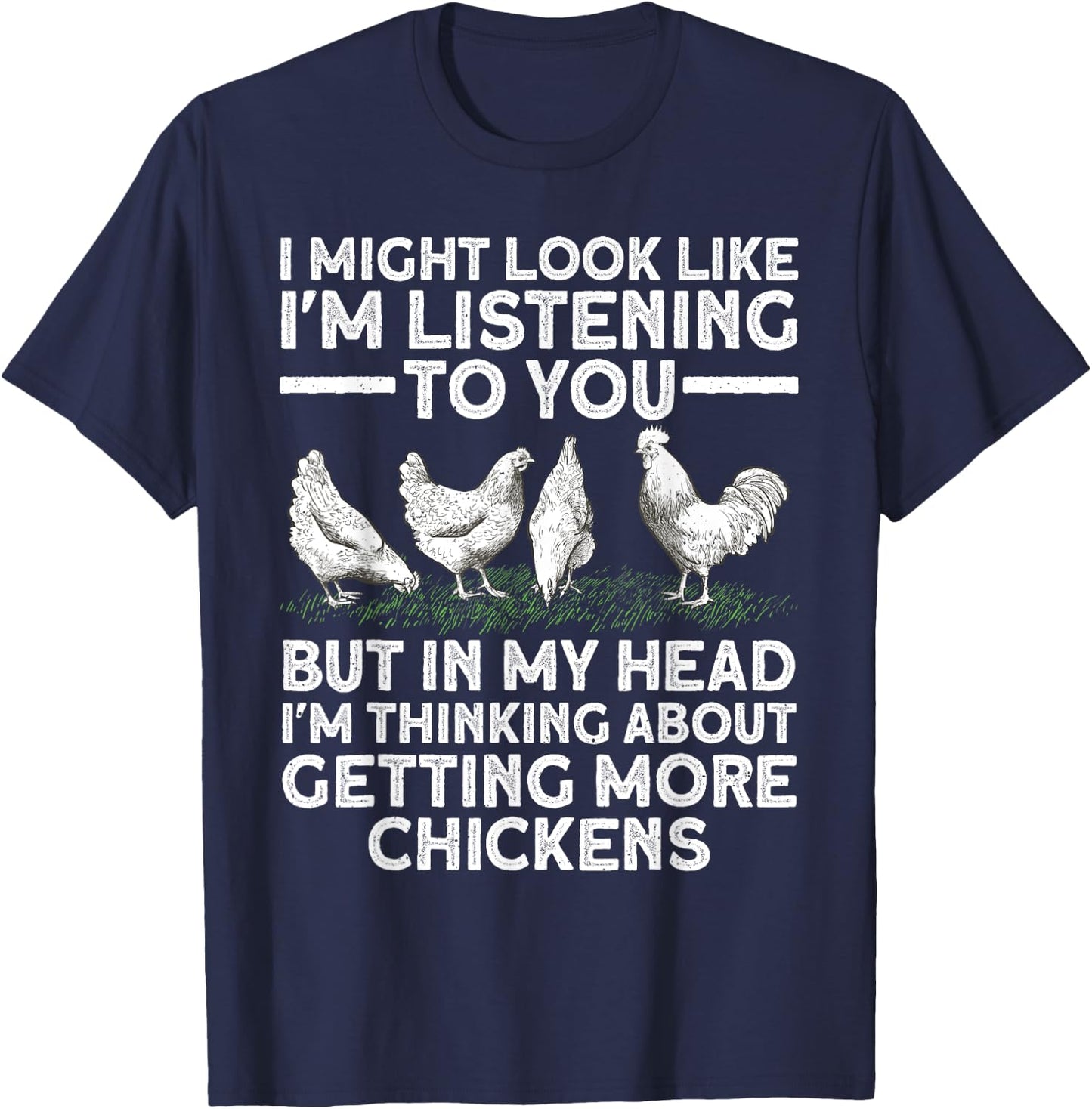 Best Chicken Art Women Rooster Farm Chicken Farmer T-Shirt - T-Shirt | Navy