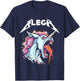 Live Laugh Blegh Bleghssed Heavy Metal Metalcore Unicorn T-Shirt - T-Shirt | Navy