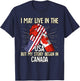 I May Live In The Usa But My Story Began In Canada T-Shirt - T-Shirt | Navy