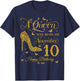 A Queen Was Born on November 10 Happy Birthday To Me T-Shirt - T-Shirt | Navy