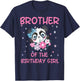 Brother Of The Birthday Girl Panda Bear Party Family T-Shirt - T-Shirt | Navy