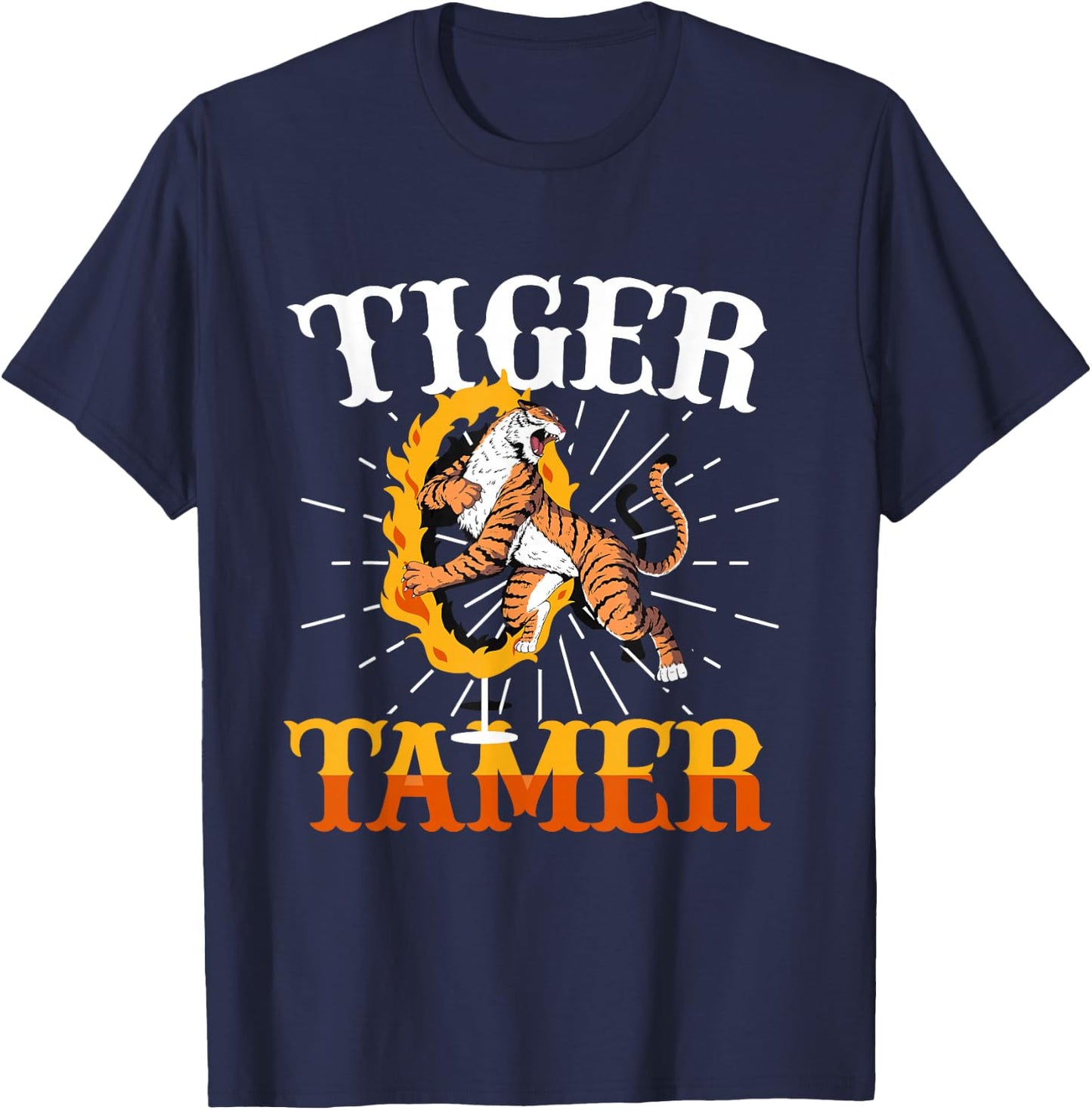 Tiger Dompter Circus Personnel Tiger Dompter T-Shirt - T-Shirt | Navy