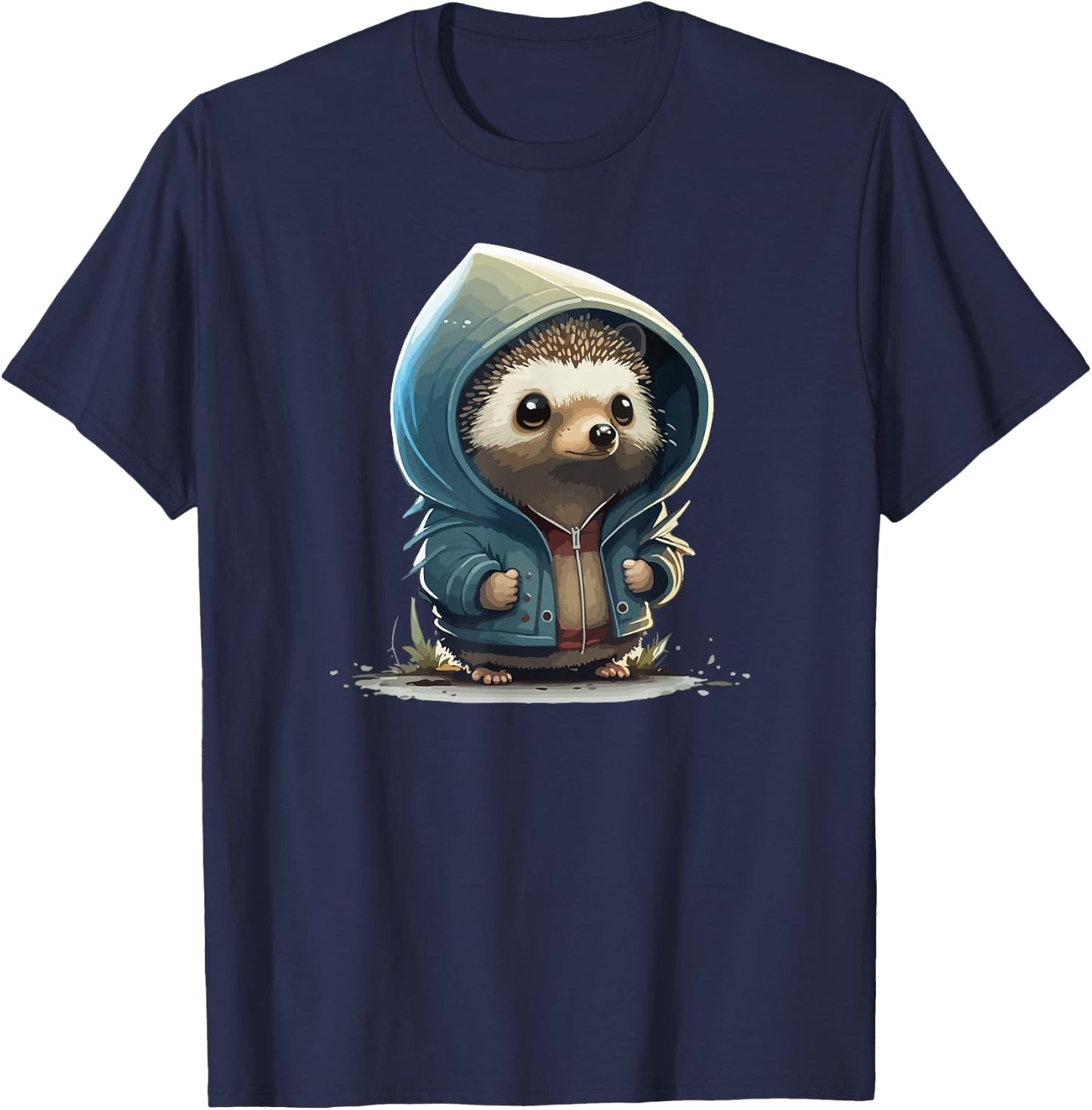 Retro Hedgehog T-Shirt - T-Shirt | Navy
