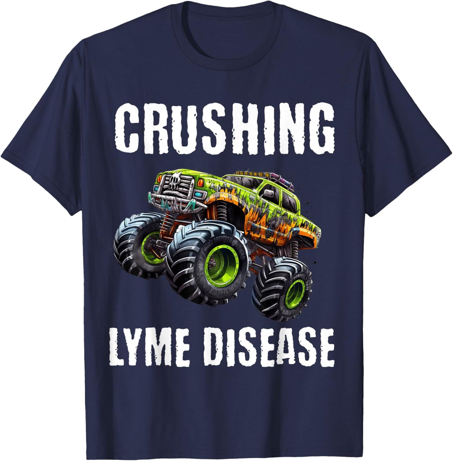 Lyme Disease Awareness Kids Boys T-Shirt - T-Shirt | Navy