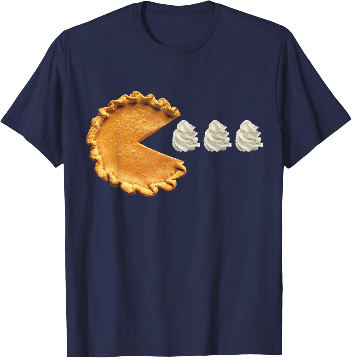 Pumpkin Pie Thanksgiving T-Shirt - T-Shirt | Navy
