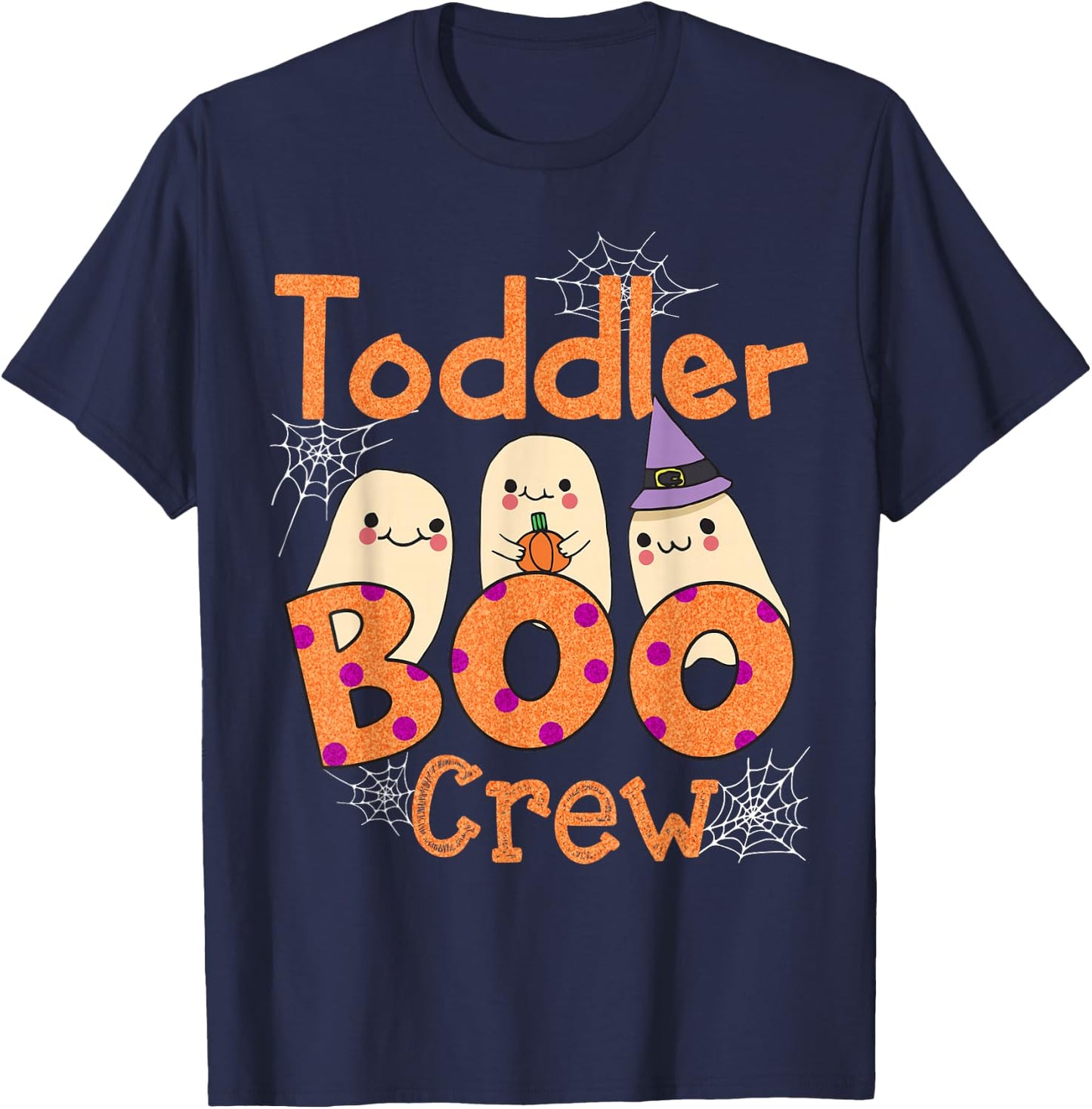 Toddler Daycare Boo Crew Cute Halloween Costume Ghost School T-Shirt - T-Shirt | Navy