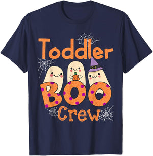 Toddler Daycare Boo Crew Cute Halloween Costume Ghost School T-Shirt - T-Shirt | Navy