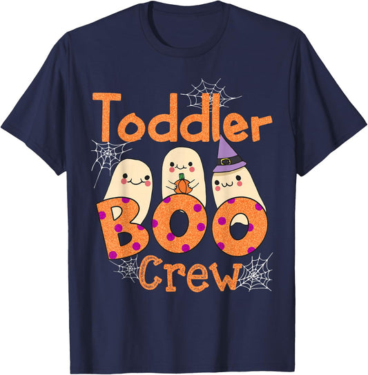 Toddler Daycare Boo Crew Cute Halloween Costume Ghost School T-Shirt - T-Shirt | Navy