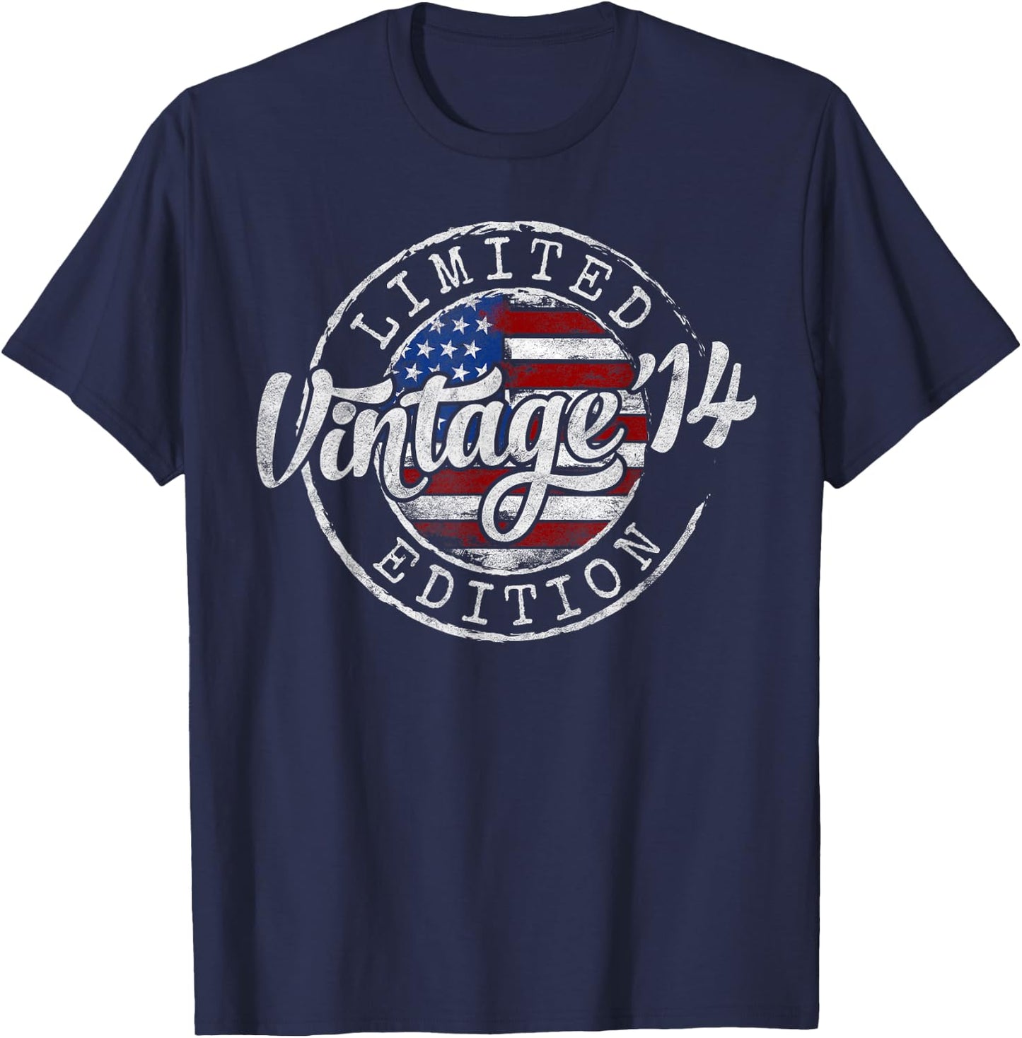 Vintage 2014 11th Birthday Gifts for Boy Girl 11 Year Old T-Shirt - T-Shirt | Navy