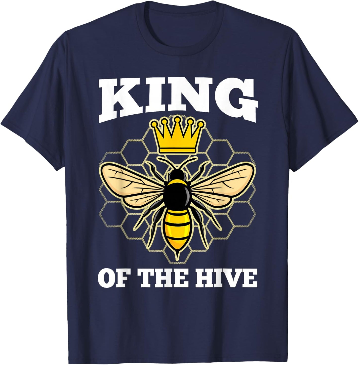 Beekeeper Dad Beekeeping Honeybee Beehive Bee Lover T-Shirt - T-Shirt | Navy