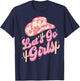 Leopard Cowboy Hat Let's Go Cowgirl Girls Western Country T-Shirt - T-Shirt | Navy
