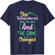 She Remembered Who She Was And The Game Changed T-Shirt - T-Shirt | Navy