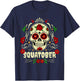 SQUATOBER October Squat Challenge Sugar Skull T-Shirt - T-Shirt | Navy